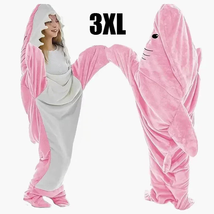 Snuggly Shark Cozy Hooded Onesie Bowliftanket | Bowlift