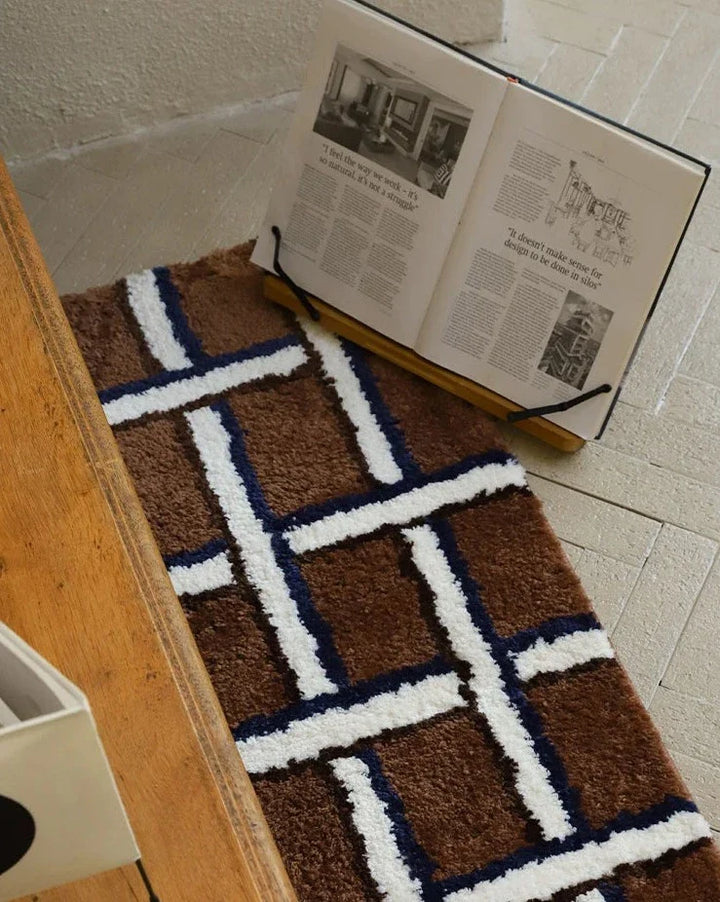 illustrative Grid Rug | Bowlift