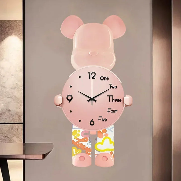 BowLift | Glowing Star Bear LED Wall Clock