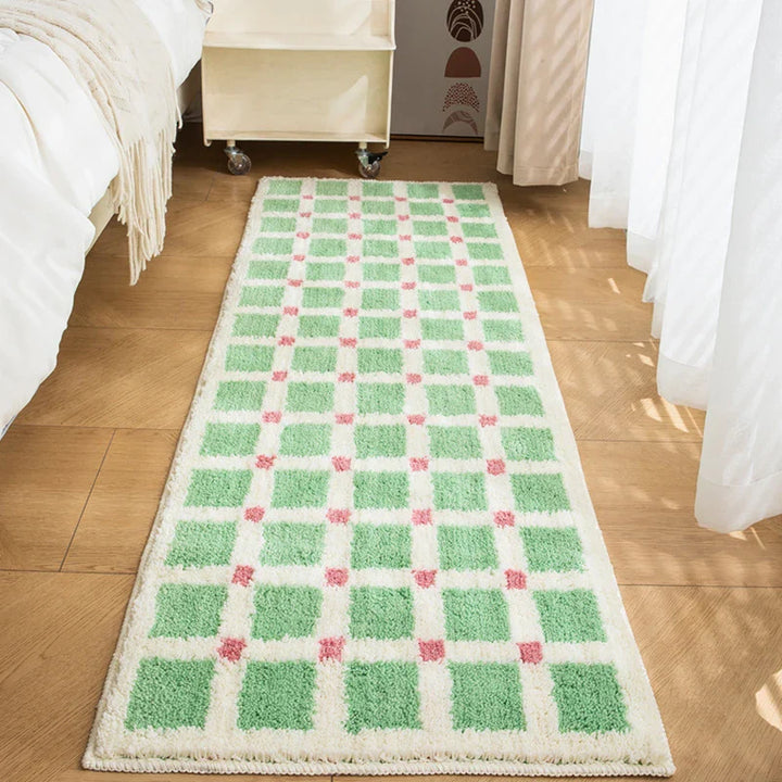 Long Tufting Grids Bathroom Mat | Bowlift
