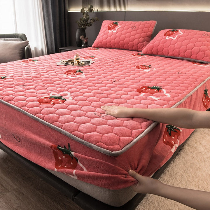 BowLift | Elegant Velvet Thick Mattress Cover