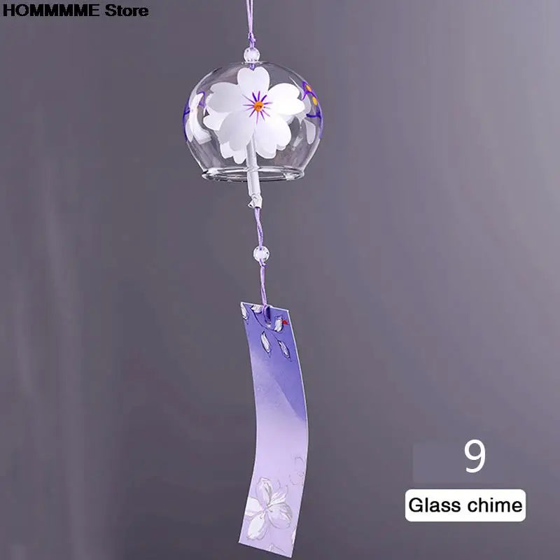 BowLift | Glass Wind Chime Hanabira | Japanese Style | Clear Sound & Decorative Pendant | Handmade