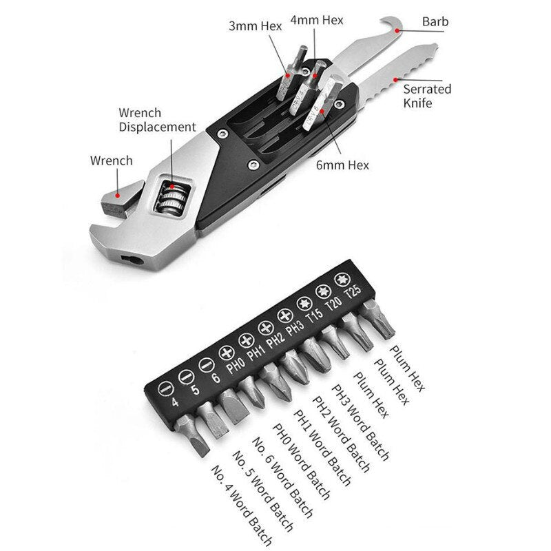 Pro Expert FoldaBowlifte Stainless Steel Wrench Tool Set | Bowlift
