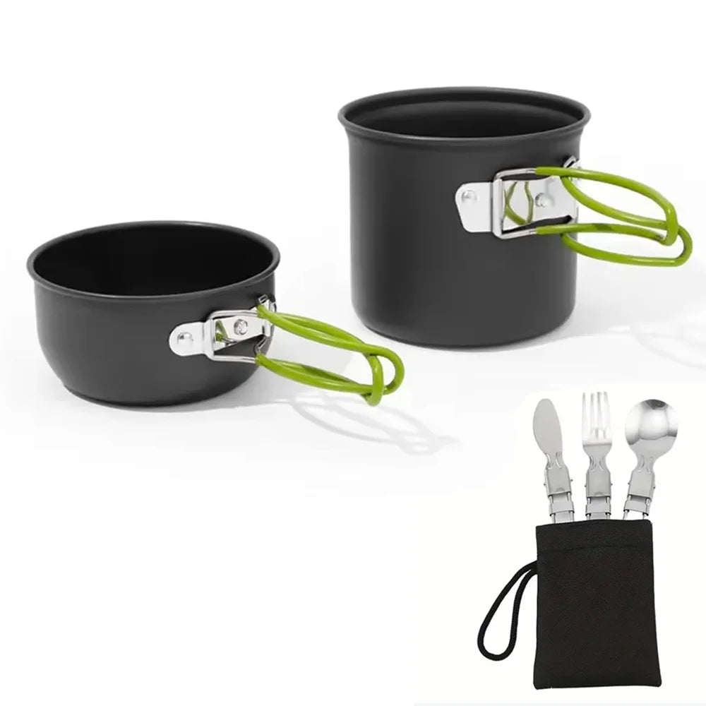 BowLift | Campurgo Cooking Set | Compact & Heat Resistant | For Outdoor & Camping | Including Lid & Bag