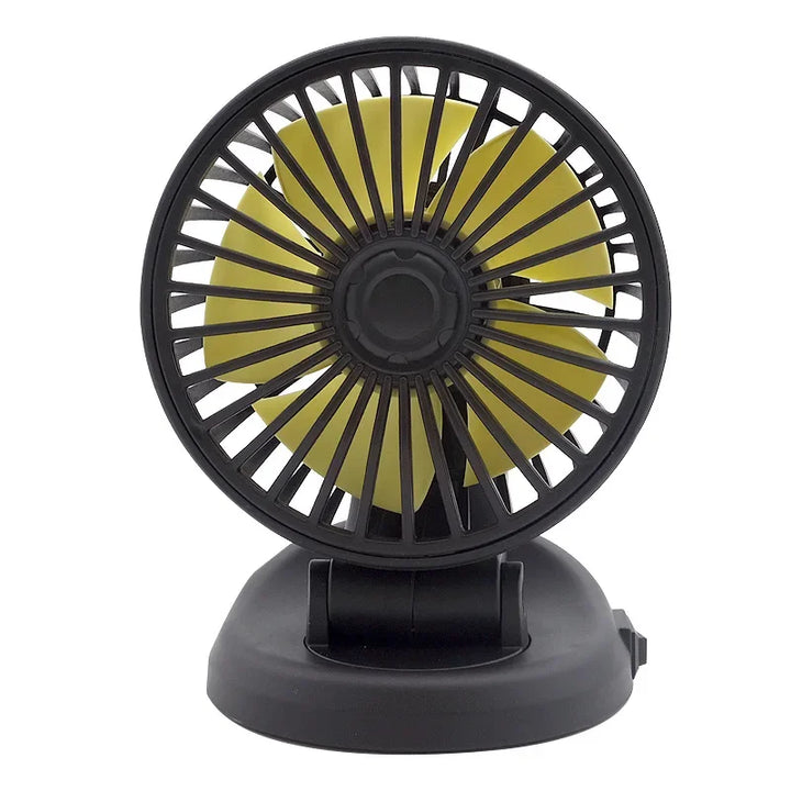 BowLift | Ventoro Auto Fan 12V/24V/5V | USB or Cigarette Lighter | Rotatable & Compact | For Car, Truck, SUV, Motorhome & Office