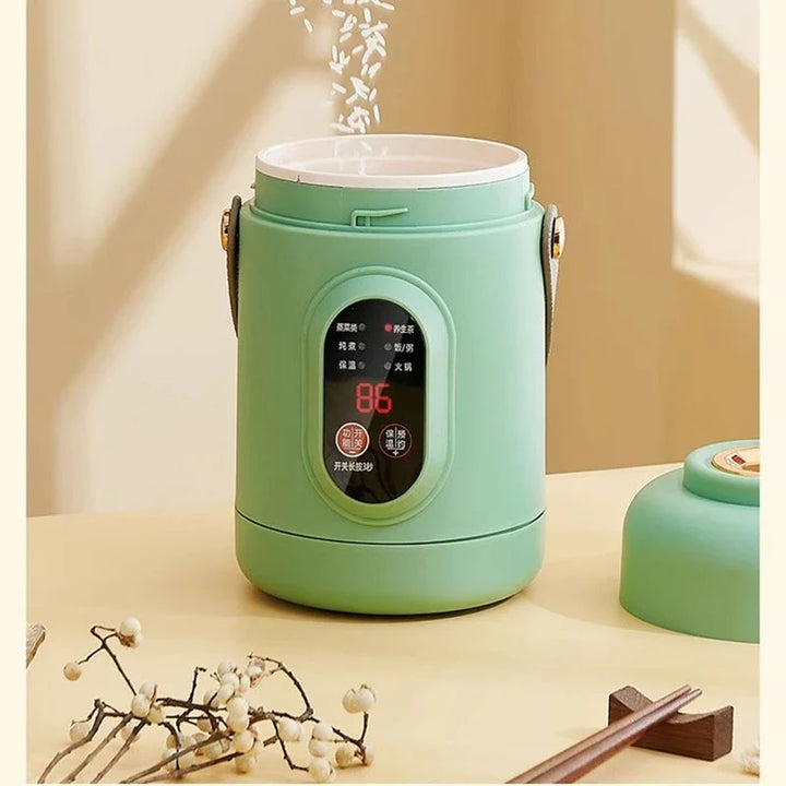 BowLift | NutriCook One Electric Mini Cooker 1L | Portable Slow Cooker & Soup Maker | Smart Timer Function | For Office & Home