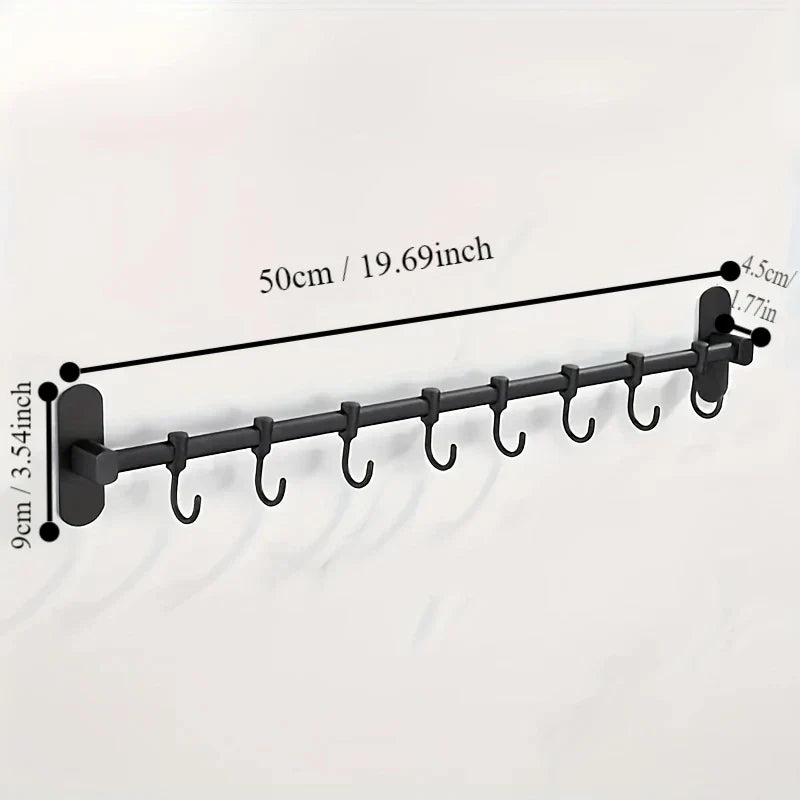 CookEase Kitchen Wall Shelf – Multifunctional Organizer for Lids, Spatulas & Kitchen Utensils Bowlift