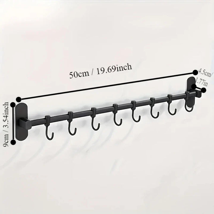 CookEase Kitchen Wall Shelf – Multifunctional Organizer for Lids, Spatulas & Kitchen Utensils Bowlift