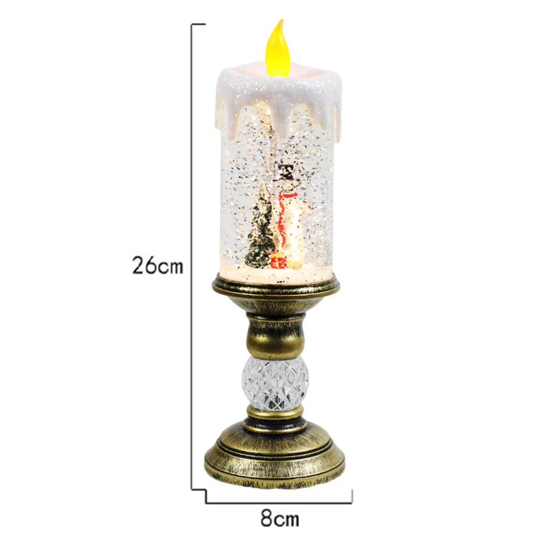 Crystal Echo Christmas Water Candle | Bowlift