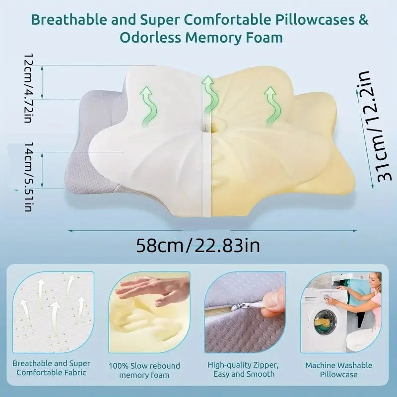 BowLift | Ergonomic Memory Foam Pillow