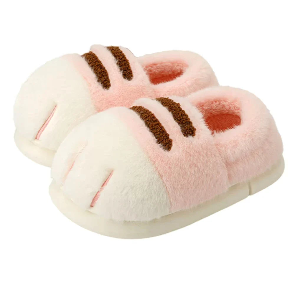 BowLift | Miuvela | Cat Paw Slippers Women | Fluffy & Warm | Non-slip & Comfortable | Funny Cat Slippers for Home & Garden