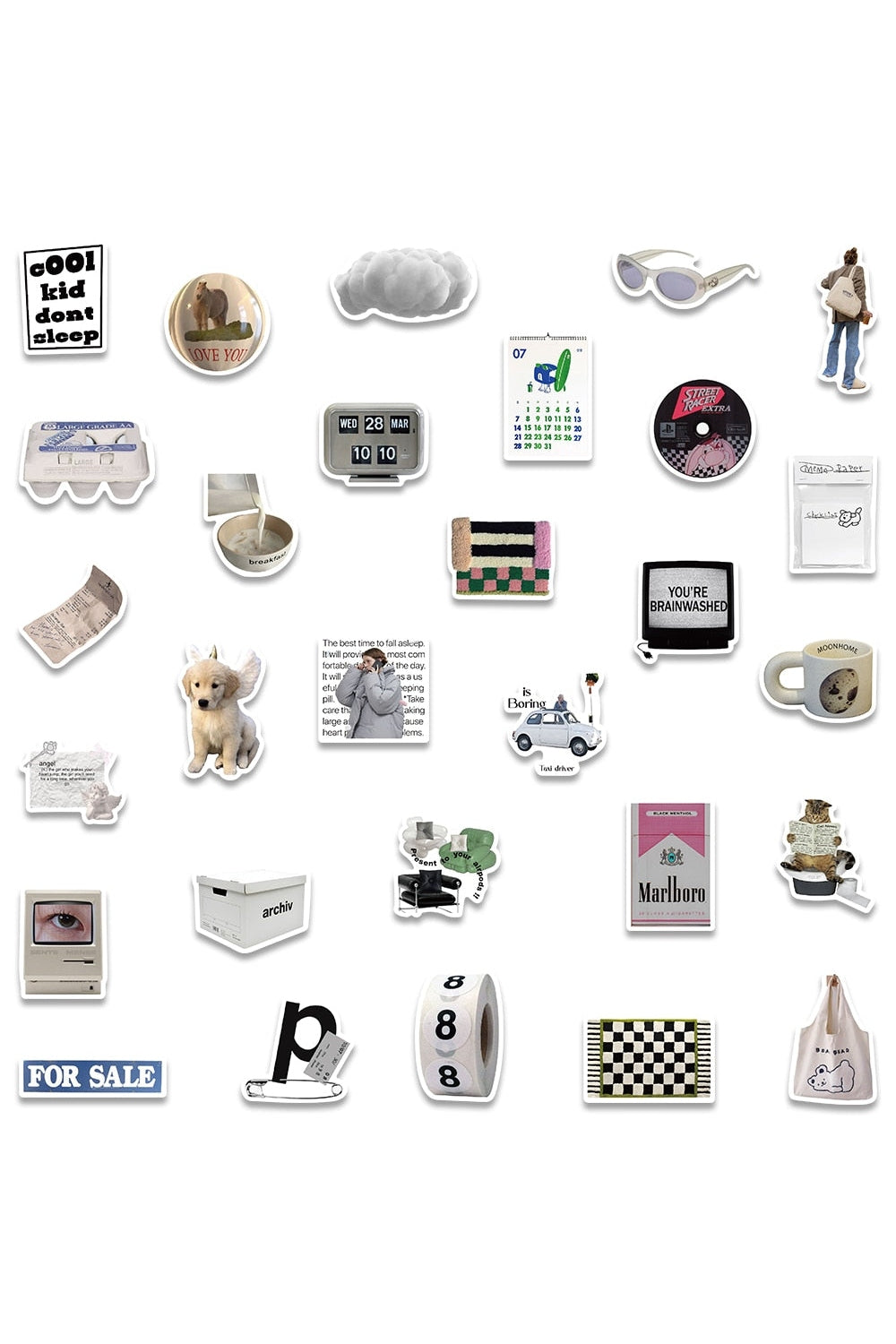 Pop Cartoon Stickers | Bowlift