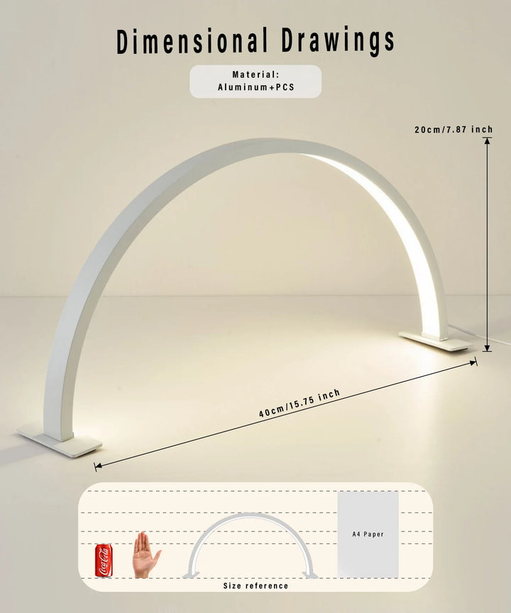 BowLift | LUNAIL LED Nail Lamp | Half-Moon Design | USB | For Nail Studio & Home