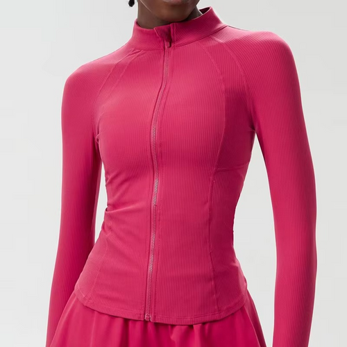 BowLift | Womens Slim Fit Running Jacket With Full Zip Long Sleeve Lightweight Sports Top