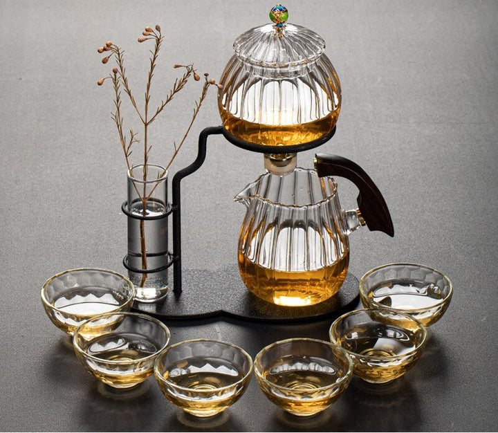 BowLift | Nature Leaf Magnetic Semi-Automatic Tea Set