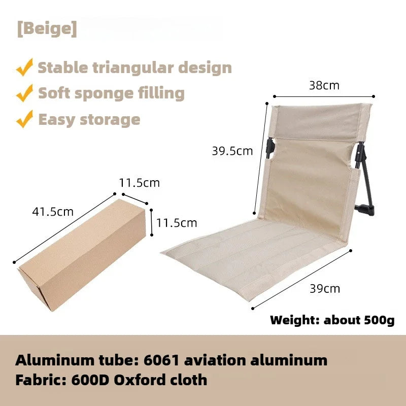 BowLift | TREKASE Camping Folding Chair | Ultra-light & weatherproof | Aluminum frame | Padded for extra comfort | Quick to assemble