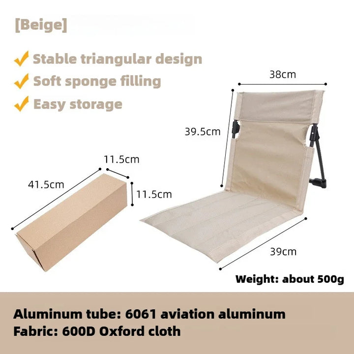 BowLift | TREKASE Camping Folding Chair | Ultra-light & weatherproof | Aluminum frame | Padded for extra comfort | Quick to assemble