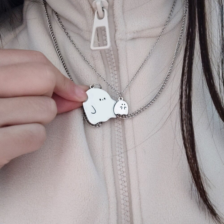 BowLift | Cute Little Ghost Couple Necklace