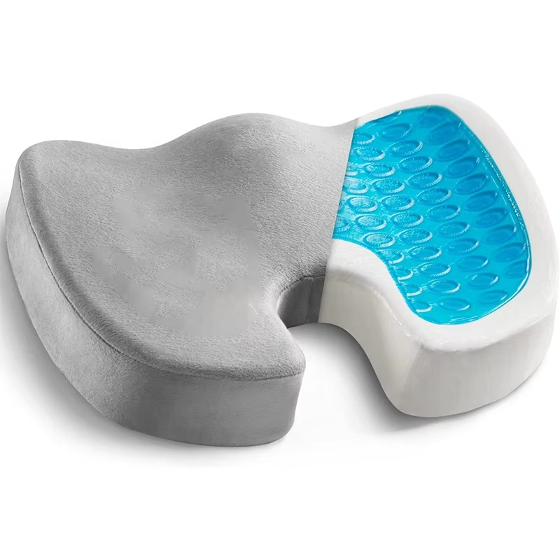BowLift | Gel Seat Cushion with Memory Foam and Non-Slip Support for Office, Car, and Home