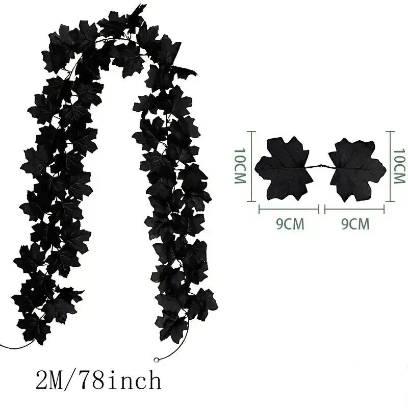 BowLift | Aurelia Autumn Wreath | Artificial Maple Leaf Garland | 200 cm | Decor for Home & Garden