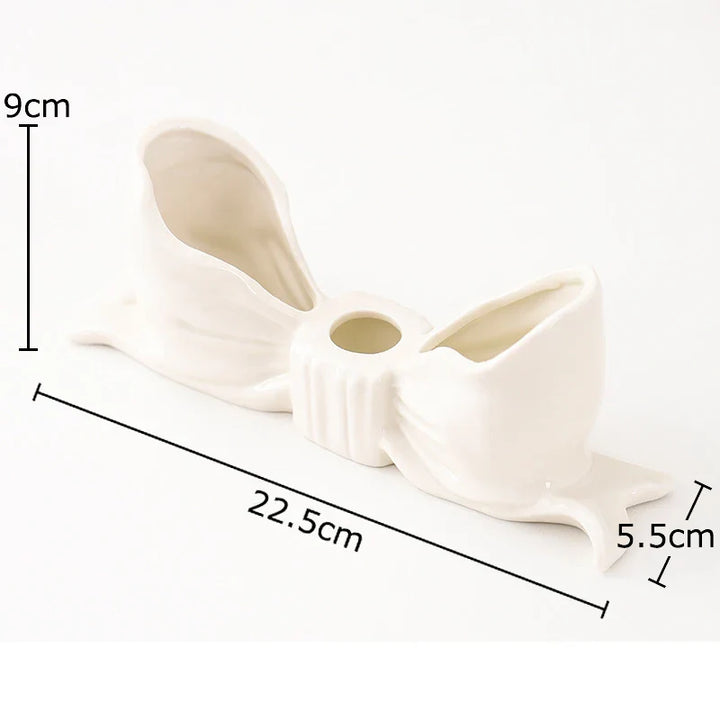 Bowknot-Shaped Ceramic Candle Holder | Bowlift