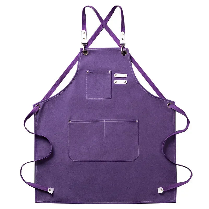 Canvas apron with pockets, adjustable, Unisex | Bowlift