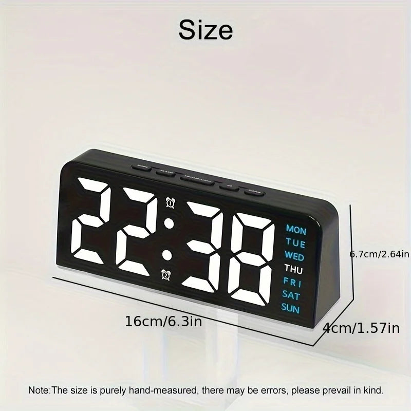 Modern LED All Week Display Night Lamp Alarm Clock | Bowlift