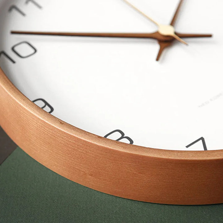 BowLift | TranscendTime | Wall clock made of wood and glass