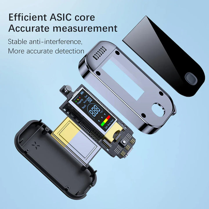 BowLift | Compact Digital Breathalyzer Keychain with LCD Screen – USB Rechargeable Alcohol Tester for Accurate Measurements