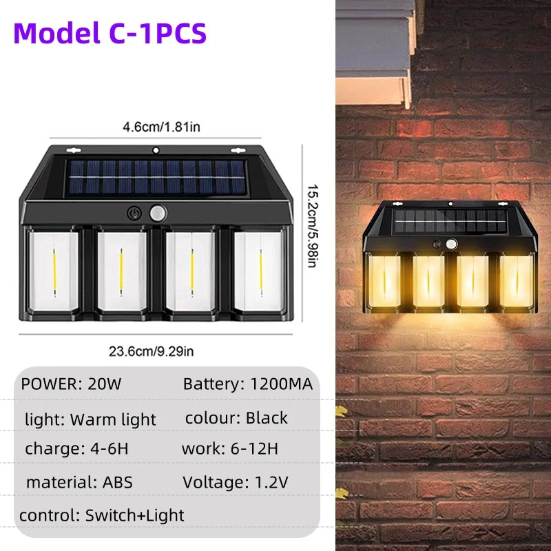 Night Guard LED Solar Wall Waterproof Lamp | Bowlift