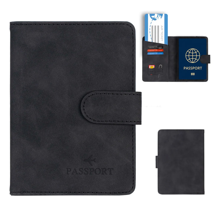 BowLift | Passport holder Travello | RFID protection | Real leather look | For women & men
