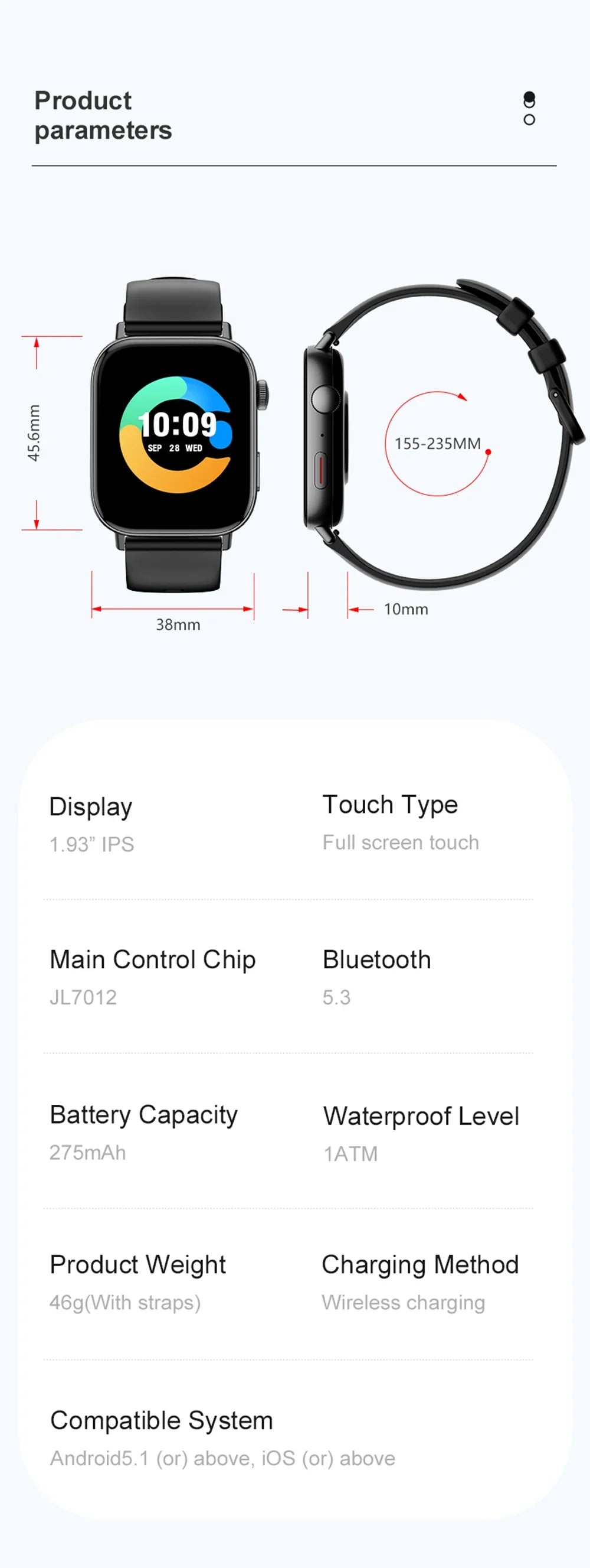 BowLift | 2 In 1 Fitness Tracker Voice Calling Smart Watch
