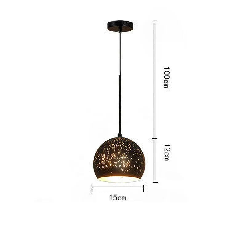 BowLift | Vintage Iron Pendant Lamp in Scandinavian Retro Loft Style