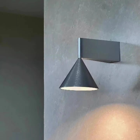 BowLift | Elegant Nordic Cone-Shaped Wall Lamp for Modern Interiors