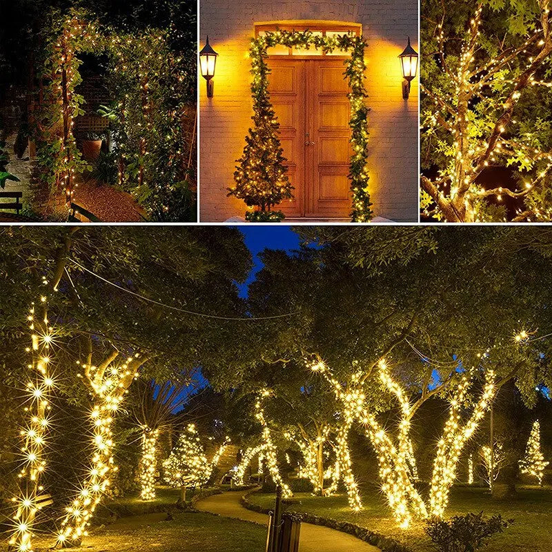 BowLift | Waterproof Solar Garland with LED Lights for the Garden