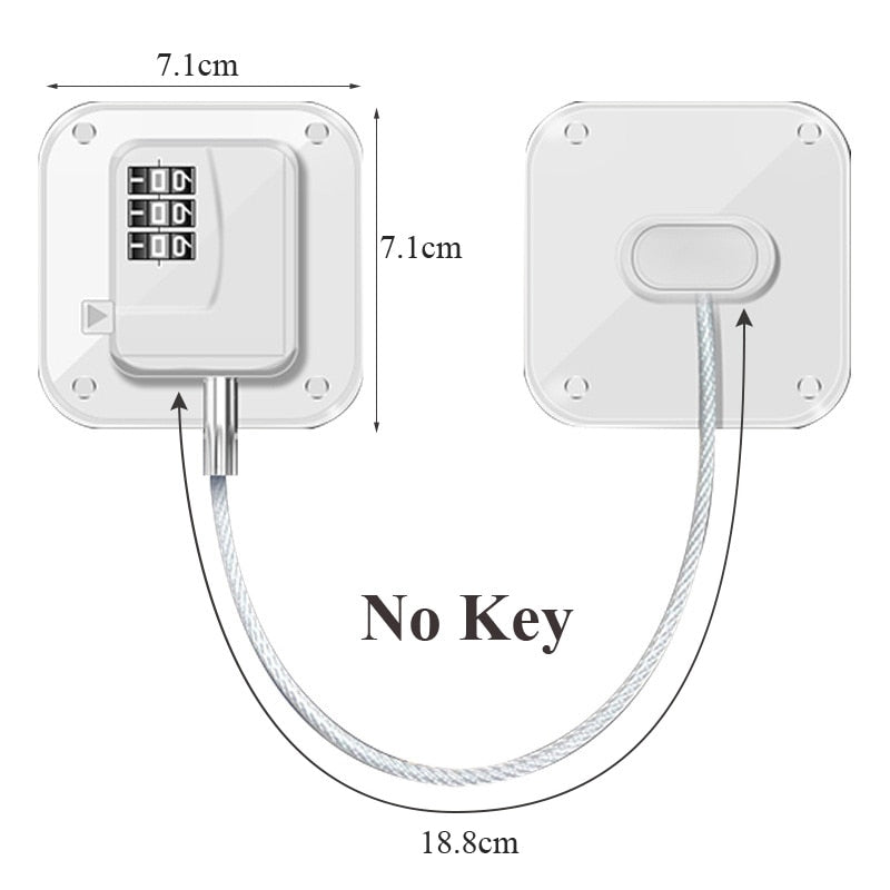 Safe Baby Secure Door Cabinet Lock | Bowlift