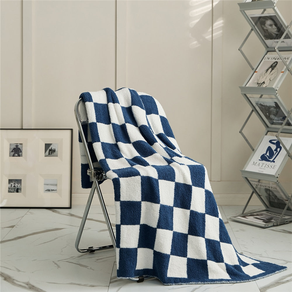 COLOURFUL CHECKERBOARD THROW | Bowlift