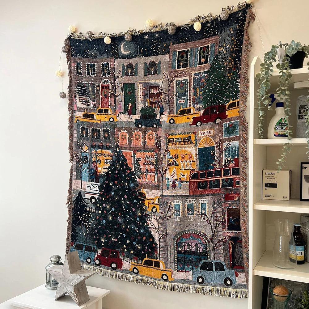 BowLift | Christmas Blanket Nutcracker and Stars Pattern