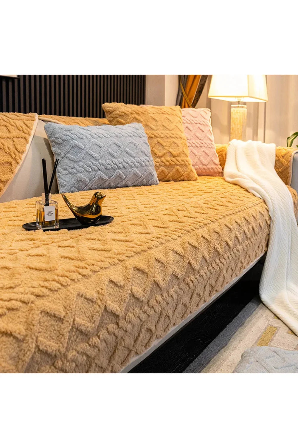 Plush living room blanket | Bowlift