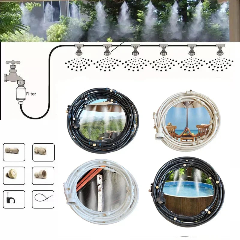BowLift | Irrigation system for the garden – Drip irrigation kit with adjustable spray head and accessories