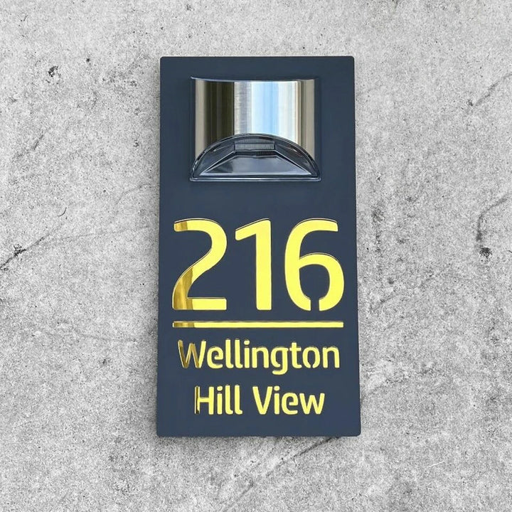 BowLift | Solar House Address Sign Light