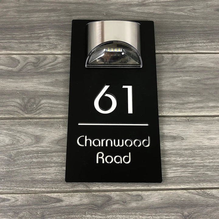 BowLift | Solar House Address Sign Light