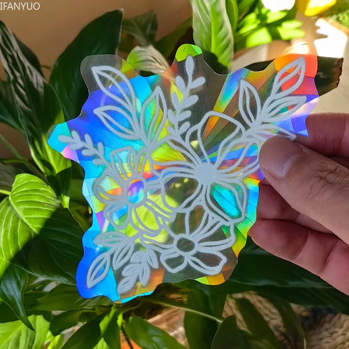 BowLift | SunGlow Window Sticker | 3D Rainbow Effect | Self-Adhesive & Reusable
