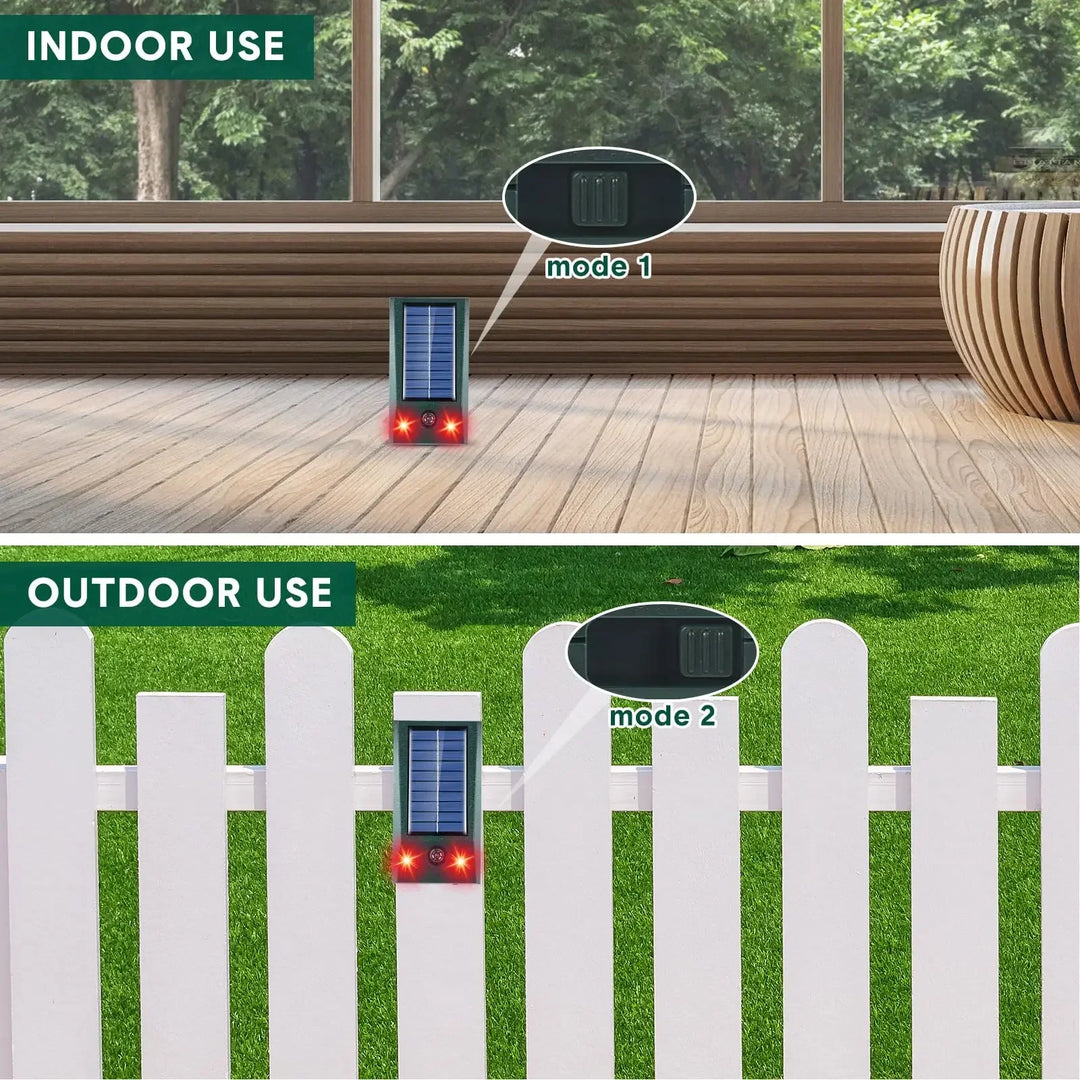 BowLift | SolarGuardix Ultrasonic Bird Repeller Solar | With LED & Motion Sensor | Waterproof IP58 | 600 m² Coverage