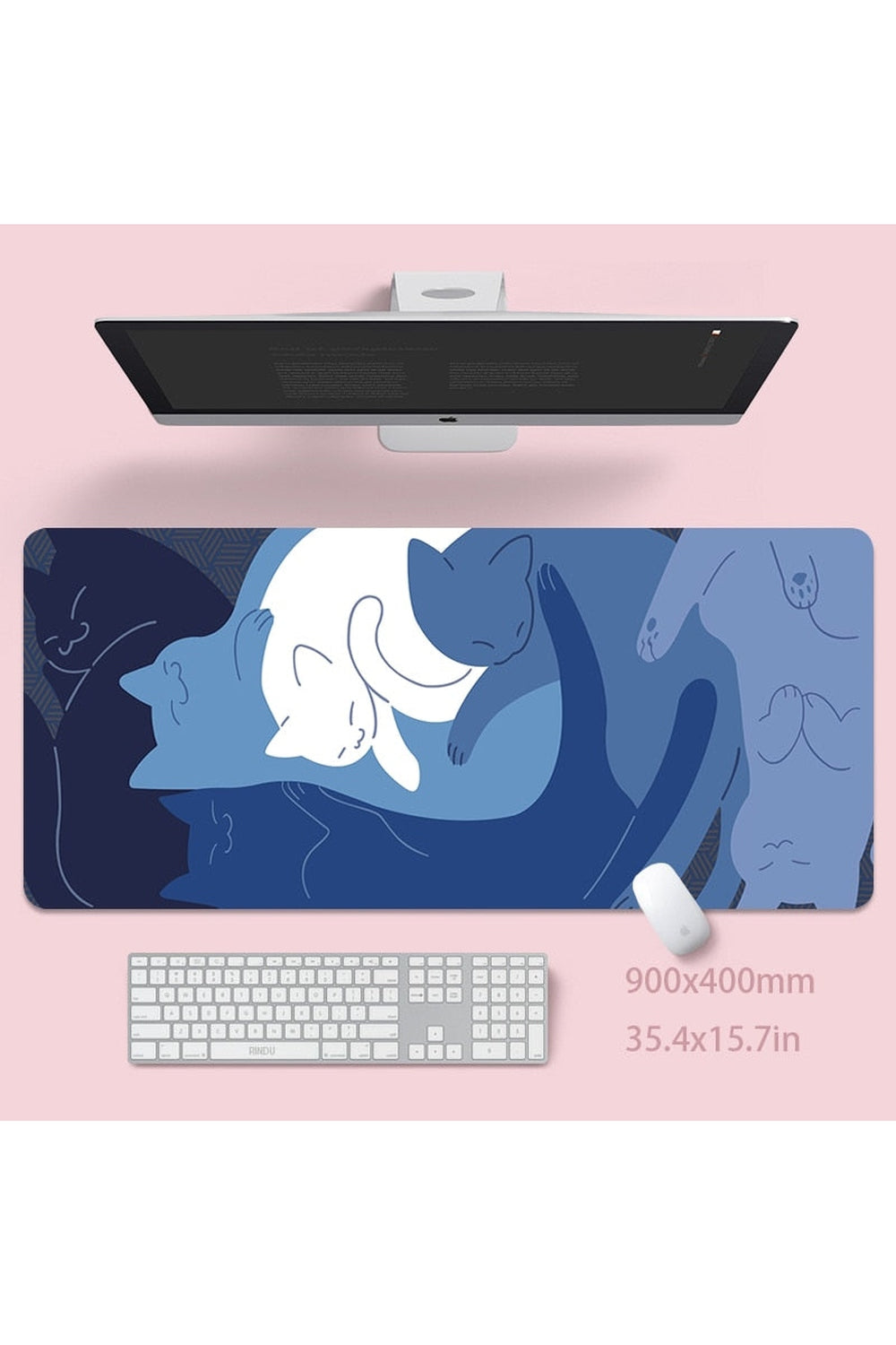 Cat large desk mat | Bowlift
