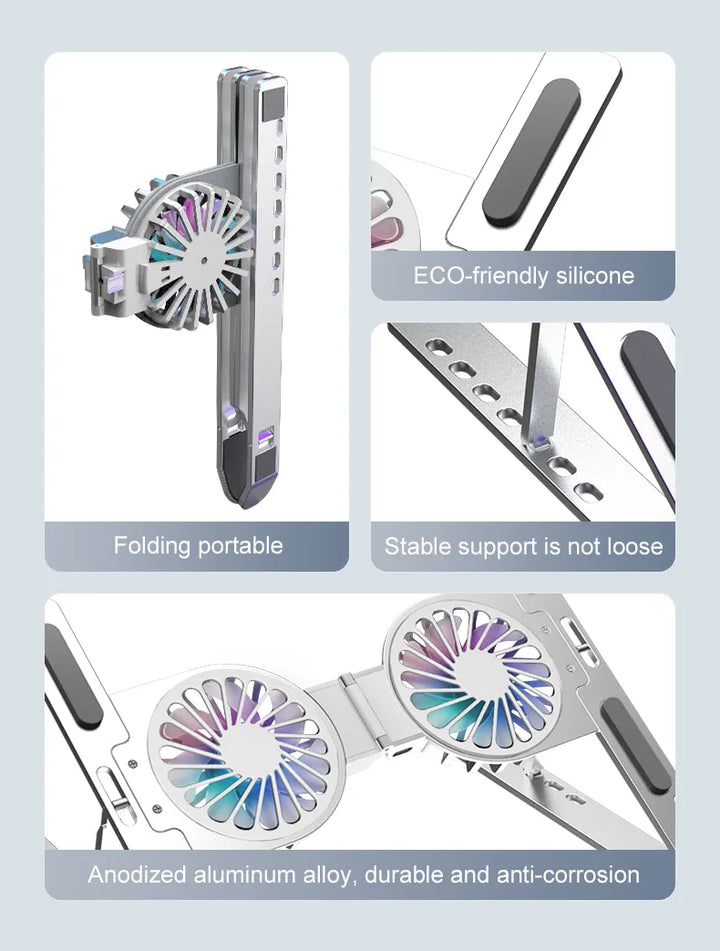 BowLift | Foldable Aluminum Laptop Cooling Stand