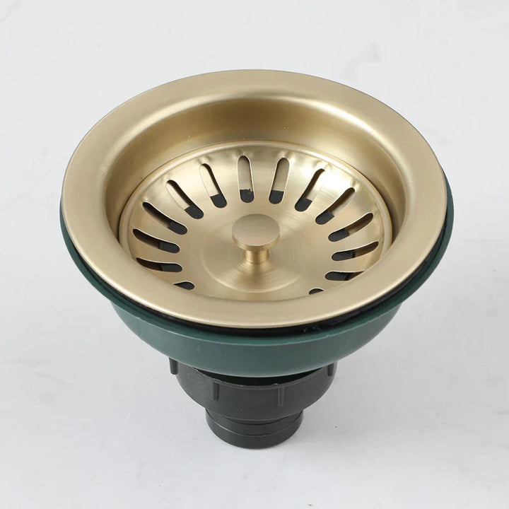 AquaGuard Stainless Steel Sink Strainer with Odor Filter – Pop-Up Stopper & Anti-Blocking Basket Bowlift