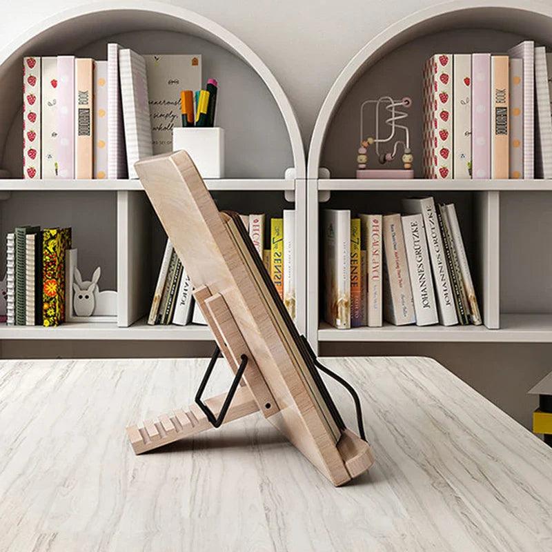 BowLift | NaturalEase - Wooden Tablet Holder