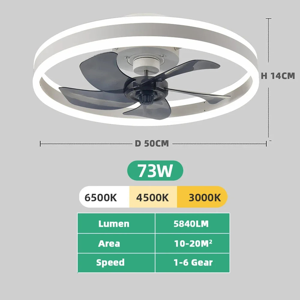 BowLift | Aura Silent LED Ceiling Fan Light