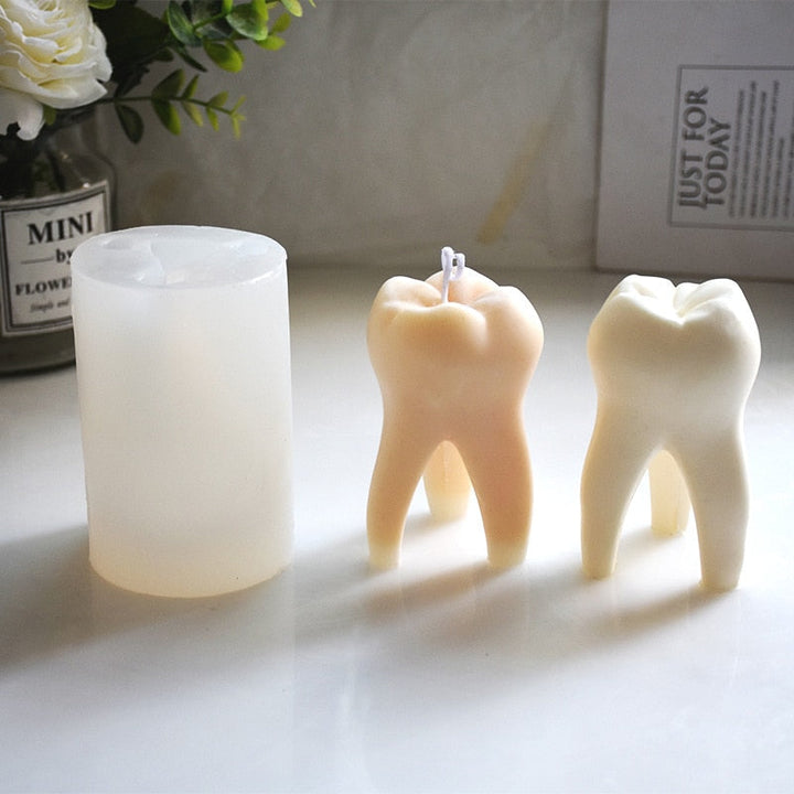 BowLift | Artistic DIY Tooth Shape Unique Candle Mold